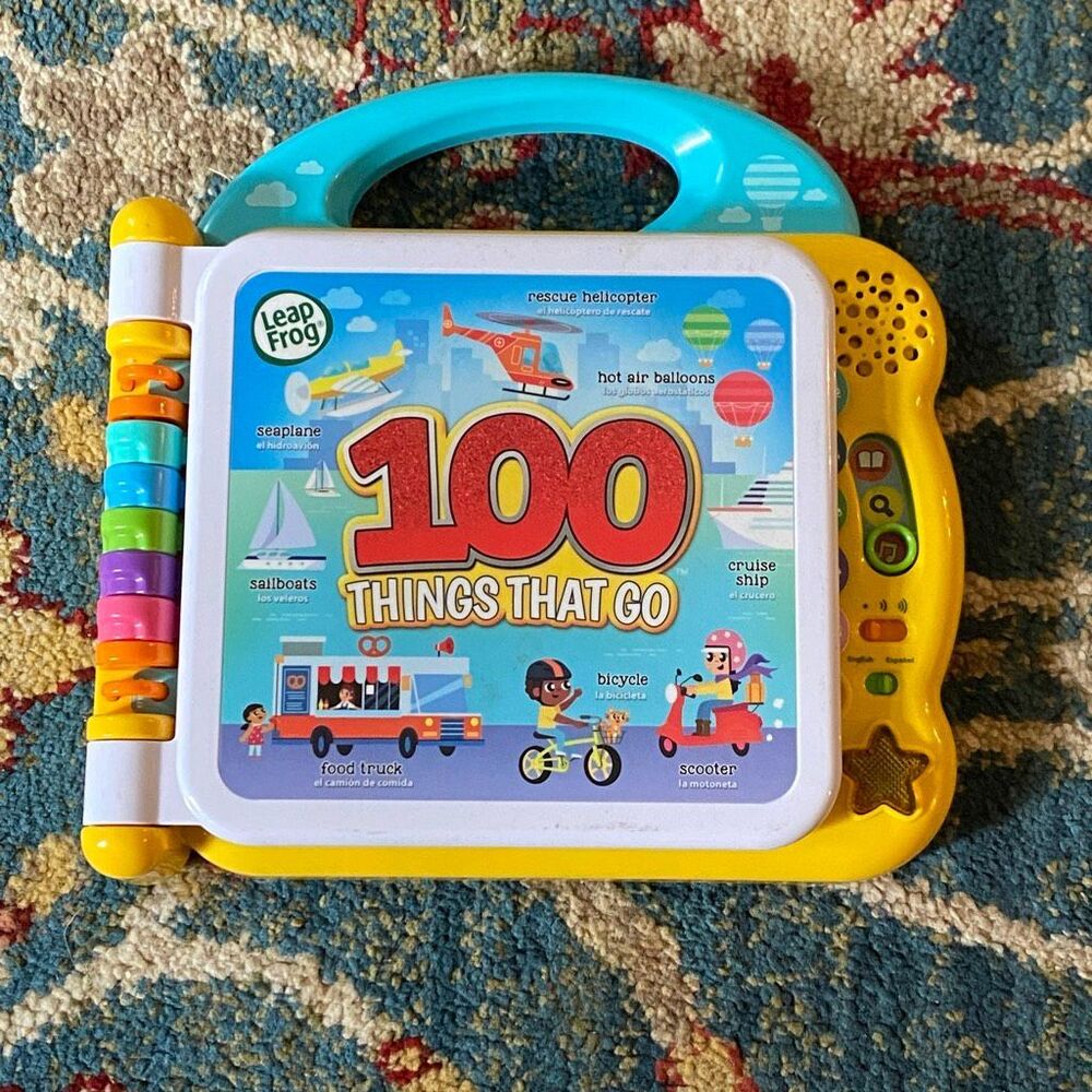 LeapFrog 100 Things That Go Book English Spanish Learning